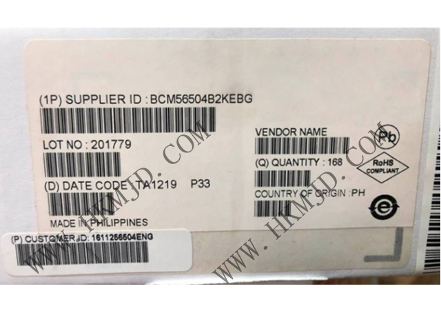 以太網(wǎng) IC BCM56504B2KEBG 24端口GbE多層交換機(jī)，帶4個(gè)10GbE/HiGig+?端口