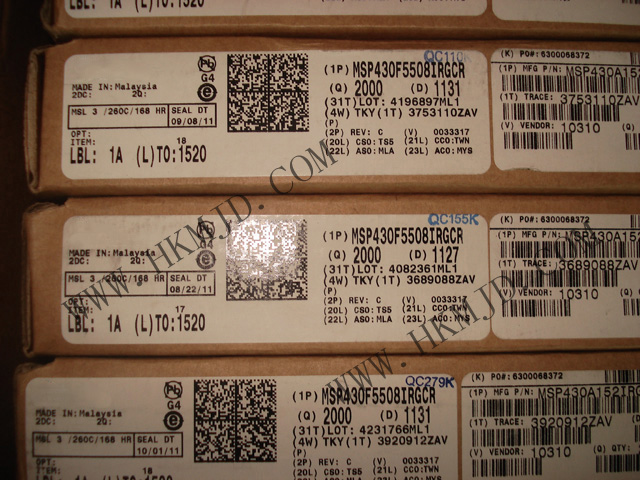 MSP430 MCU MSP430F5508IRGCR 超低功耗16位微控制器，適用于各種應(yīng)用