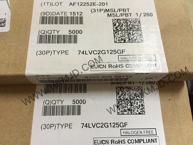 供應(yīng)集成電路 8-XFDFN 74LVC2G125GF 雙總線緩沖器/線路驅(qū)動(dòng)器；3態(tài)