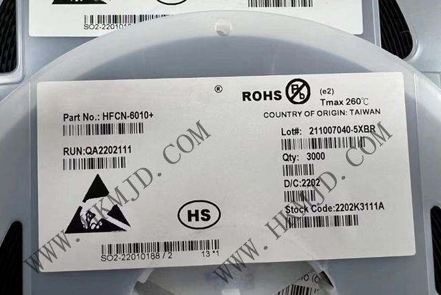Mini-Circuits濾波器 HFCN-6010+ LTCC 高通濾波器，6300 - 15000MHz