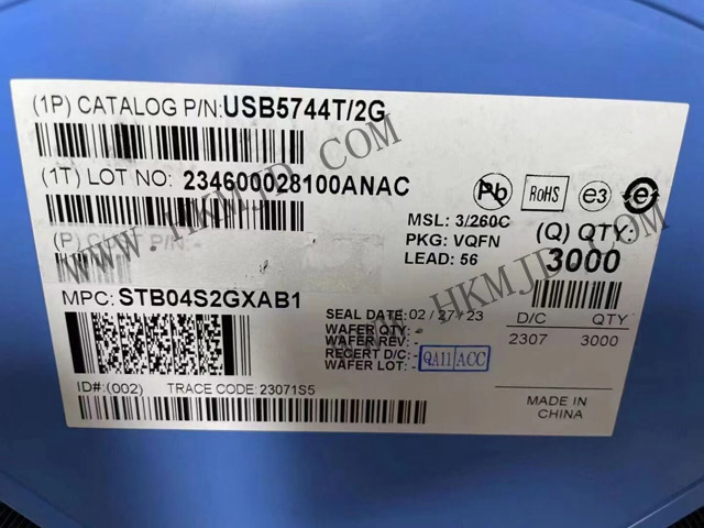 接口IC（USB3.0）USB5744T/2G/（USB2.0）USB2422T-I/MJ USB集線(xiàn)控制器