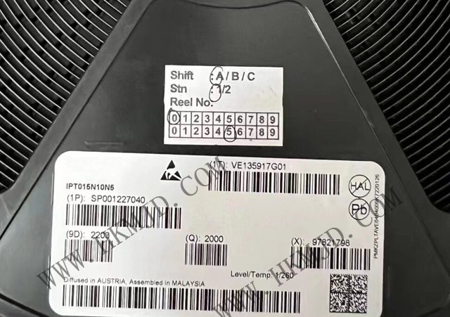【出售INFINEON】N溝道 MOSFET IPT015N10N5 OptiMOS? 5功率晶體管，100V