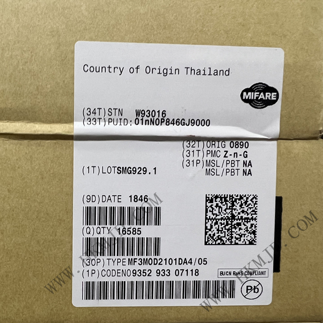 出售NXP射頻IC MF3MOD2101DA4/05 RFID 應(yīng)答器 IC 13.56MHz ISO 14443，MIFARE UART MOA4