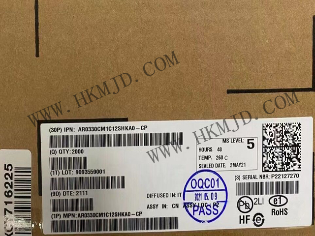 【分銷onsemi】AR0330CM1C12SHKA0-CP CMOS 圖像傳感器，300 萬像素，1/3 英寸