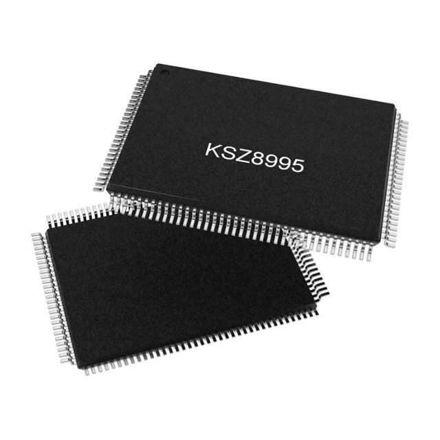 出售【Microchip】KSZ8995XA 集成式 5 端口 10/100 QoS 以太網(wǎng)交換機(jī)，支持光纖