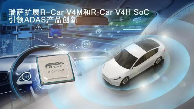 瑞薩推出高能效第四代R-Car車用SoC—R-Car V4M系列，引領(lǐng)ADAS產(chǎn)品創(chuàng)新