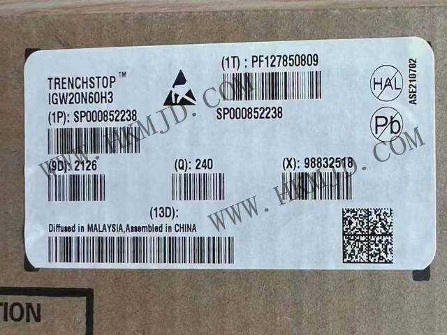 【分銷英飛凌IGBT晶體管】IGW20N60H3 600 V，20 A IGBT 分立式，采用 TO-247 封裝