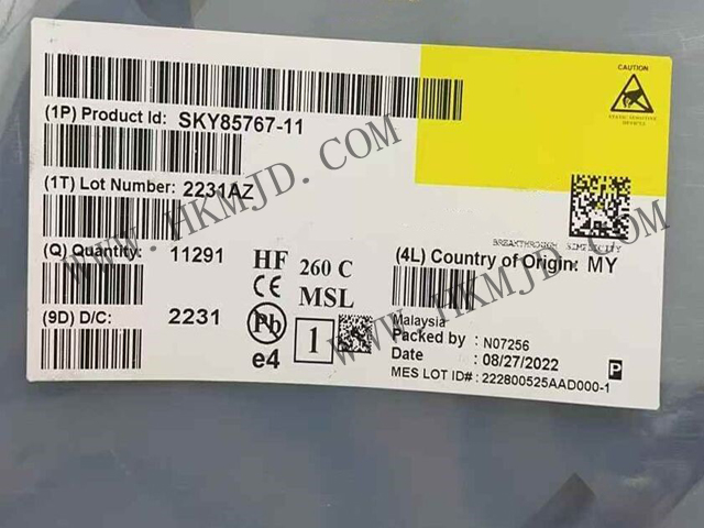 現(xiàn)貨供應(yīng)【SKY85767-11】高性能WiFi 6前端模塊（FEM），34.5dB高增益